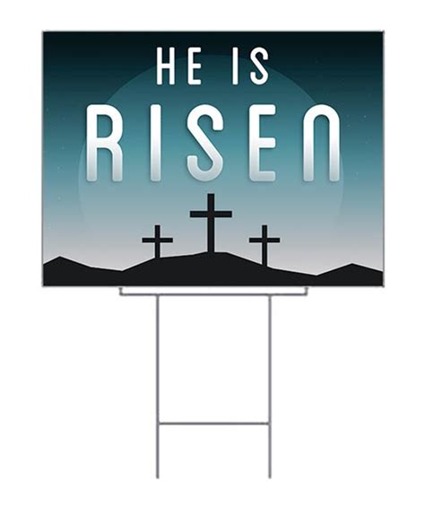 He Is Risen Yard Sign Easter Series 26