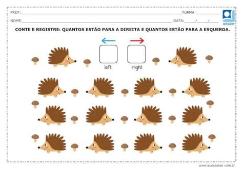 Atividade De Lateralidade Direita Esquerda Ed Infantil E Ano