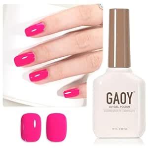 Amazon GAOY Hot Pink Gel Nail Polish Ml Soak Off UV Light Cure