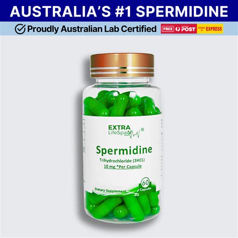 Spermidine Australia 60 X 10mg Capsules Certified 99 Pure Anti Aging