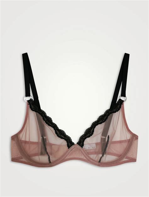 Fleur Du Mal Sheer Tulle Demi Bra Holt Renfrew