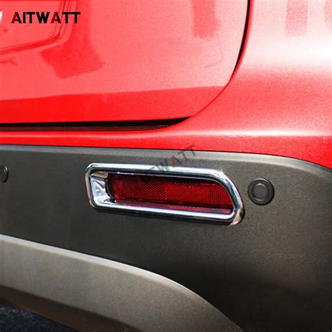 AITWATT ABS Chrome Rear Fog Light Bottom Foglight Lamp Protector Cover