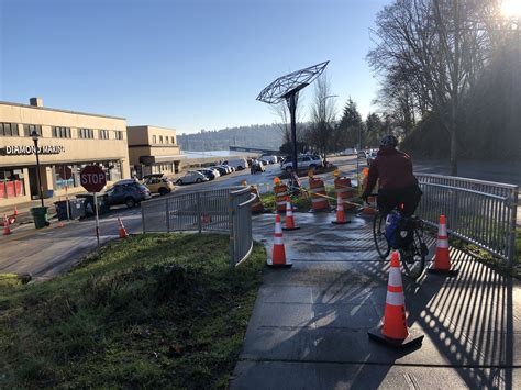 Aside from some untreated ice patches, biking was a great way around