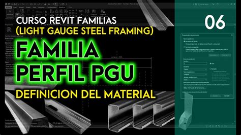 Curso Revit Familias Light Steel Framing Video Perfil Pgu