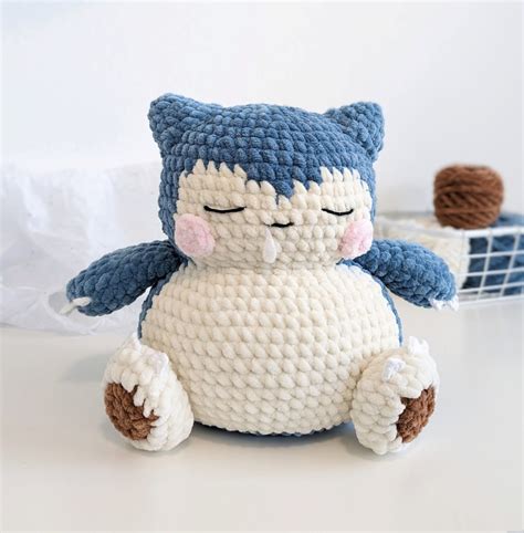 Baby Snorlax Amigurumi Crochet Pattern Digital File Etsy