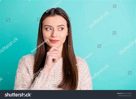 Photo Sly Cunning Cheerful Brunette Gorgeous Stock Photo 1521155363 Shutterstock