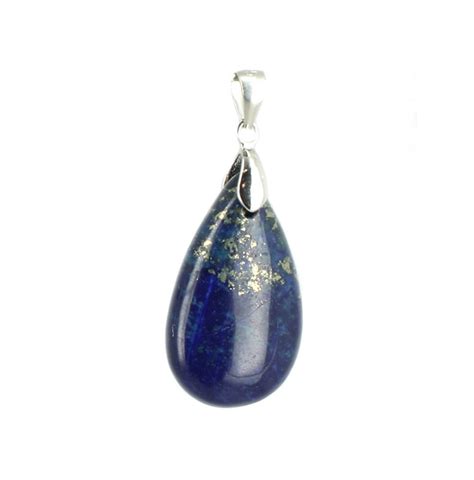 Pendentif Goutte En Lapis Lazuli Et Argent L L Gance Naturelle