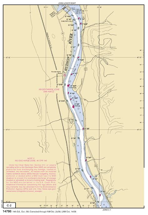 Hudson River Labeled On Map