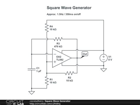 Square Wave Generator - CircuitLab