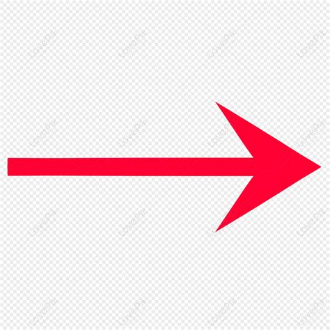 Red Direction Arrow, Arrow, Creative, Long Arrow PNG White Transparent ...