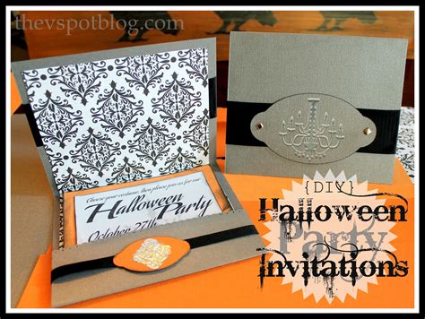 DIY Halloween Party Invitations (For the non-scrapbooking, non-paper crafting types out there ...