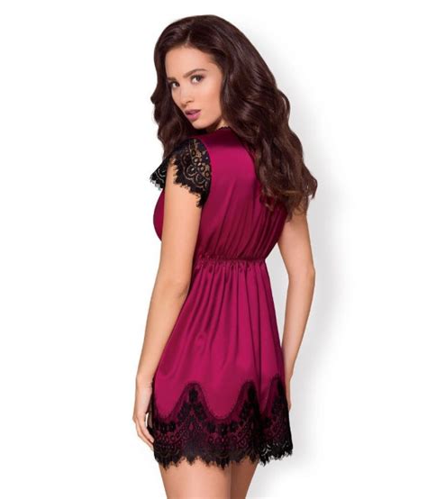 Lingerie Nuisette Sexy Pas Cher Nuisette En Dentelle Grande Taille Ensemble Nuisette Soie