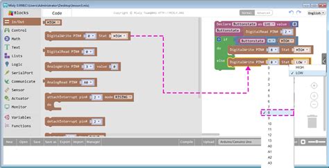 Graphical Programming Kit For Learn Coding With Arduino IDE5 Using A