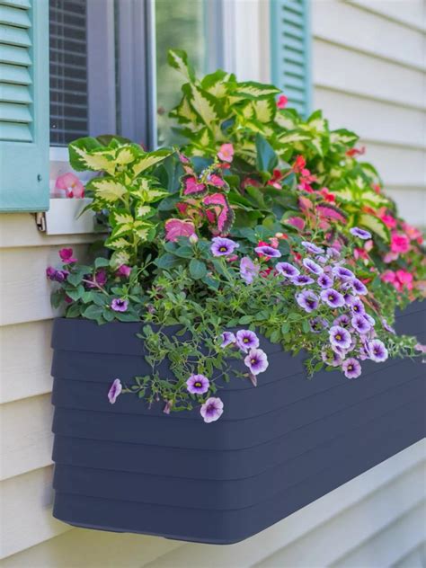 Trudrop Slat Window Box Planter Gardener S Supply