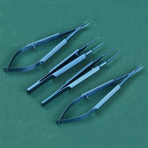 4pcs Set 14cm Titanium Microsurgical Instruments Microsurgery