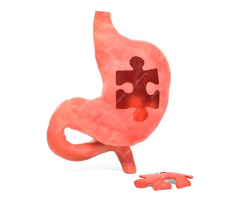 Premium Photo | Stomach disease or infection concept 3d rendering