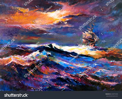 Abstract Sail Boat Canvas Images Stock Photos Vectors