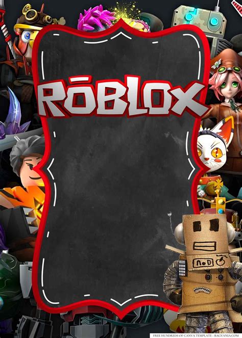roblox birthday invitation 4