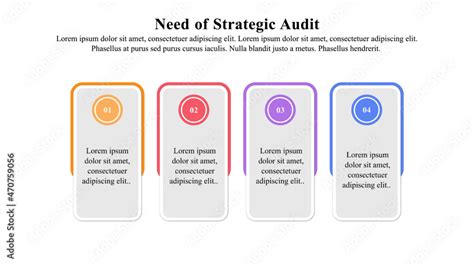 Infographic Presentation Template Of Strategic Audit Used To Perform In