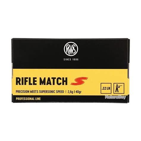 Munitions RWS Cal 22lr Professional Line Rifle Match S Par 1000