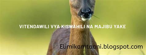 VITENDAWILI VYA KISWAHILI NA MAJIBU YAKE