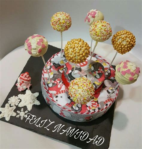 Cakepops Navidad Amothercakes Cake Pops Reposteria Tartas