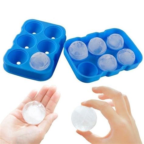 More Shape Kitchen Silicone Ice Cube Mold Ice Ball Maker Tray 6 Holes