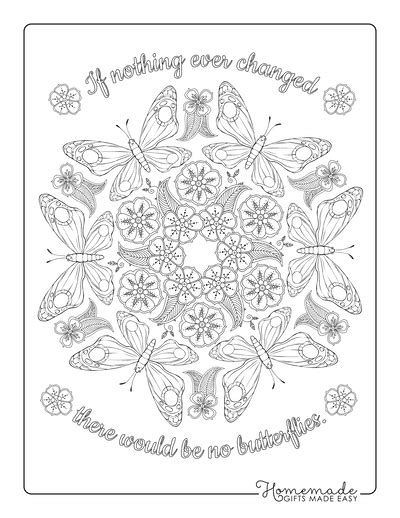 Printable Butterfly Mandala Pdf Coloring Pages 47 Butterfly Mandala Butterfly Coloring Page