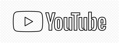 Hd Youtube Yt Black Outline Logo Png Citypng