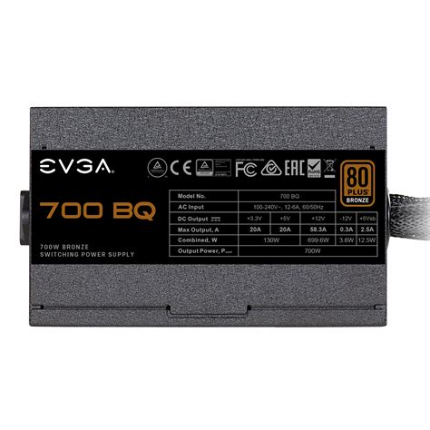 EVGA JP 製品 EVGA 700 BQ 80 BRONZE 700W Semi Modular 5 Year