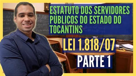 Lei Estatuto Dos Servidores Do Tocantins Concursos P Blicos