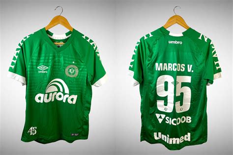 Chapecoense 2018 Primeira Camisa Tam M N 95 Marcos V Brechó do Futebol