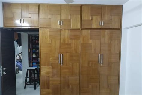 Door Brown Plywood Wardrobe With Locker At Rs Piece In Mumbai