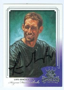 Luis Gonzalez autographed baseball card (Arizona Diamondbacks) 2003 ...