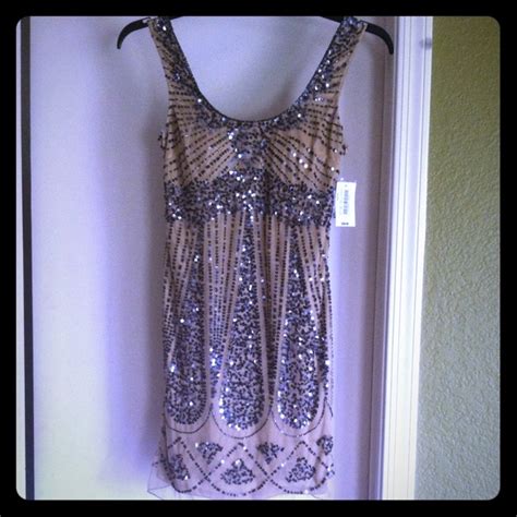 Dresses Sequin Nude Party Dress Sz Poshmark