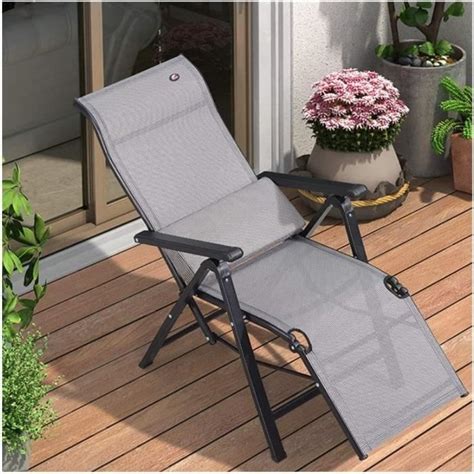 LIWI Jardin Loungers et Recliners pliant réglable Bain de soleil Chaise