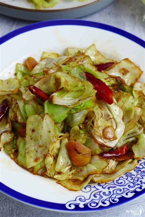 Chinese cabbage stir-fry, two ways (手撕包菜) - Red House Spice