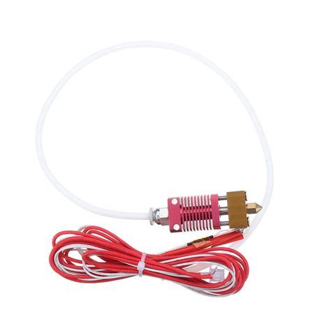 V W Extruder Nozzle Hot End Kit With Temperature Thermistor Heating Tube For Creatily D