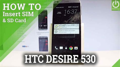 How To Insert Nano Sim And Micro Sd Card In Htc Desire Youtube