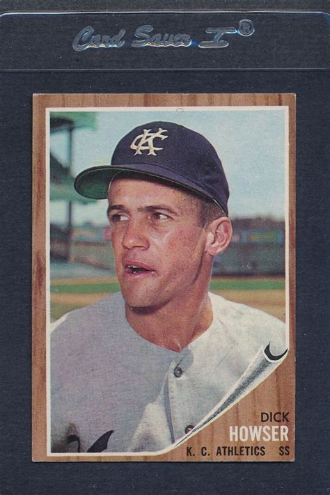 1962 Topps 013 Dick Howser Athletics EX MT 3567 EBay