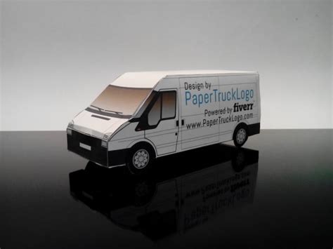 Make A Papercraft Delivery Van With Your Logo On It Ford Transit By