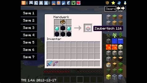 Minecraft Zaubertisch Craften YouTube