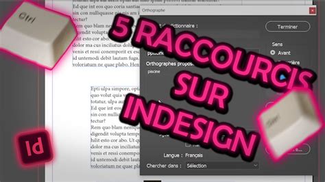 5 Raccourcis sur InDesign Mini Série 1 YouTube