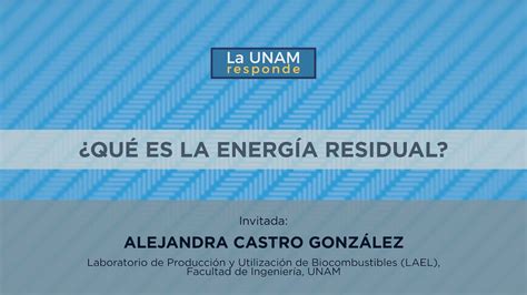 Qu Es La Energ A Residual La Unam Responde Youtube