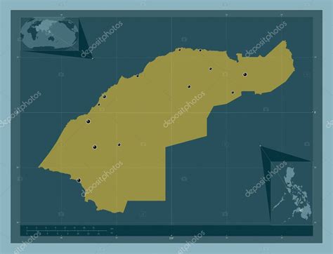 Lanao Del Norte Province Of Philippines Solid Color Shape Locations