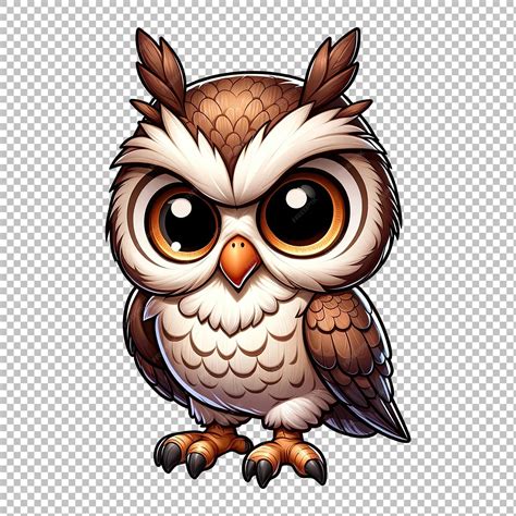 owl clipart png en ingles archivo psd premium
