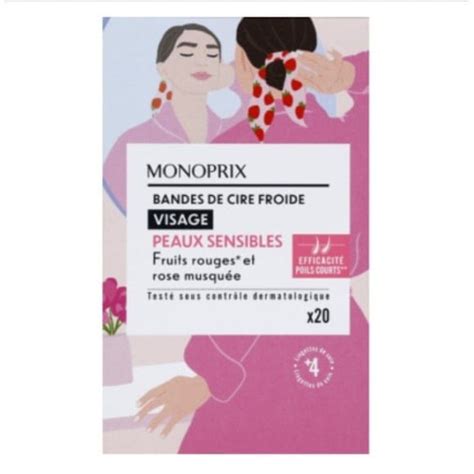 Monoprix Bandes De Cire Froide Visage Monoprix Fr