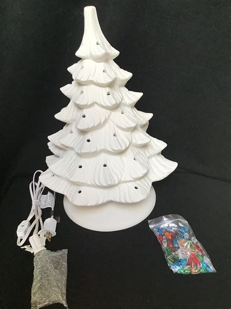 Ceramic Christmas Tree Ready To Paint 15 High Bisque Tree Etsy