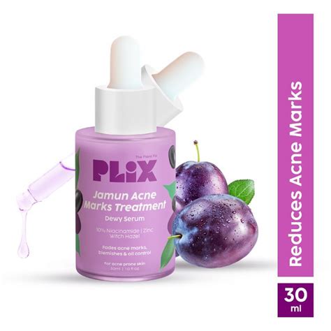 Plix 10% Niacinamide Jamun Face Serum for Acne marks, blemishes & oil control Reviews Online | Nykaa