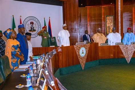 News In Photographs Buhari Presides Over National Council Of State